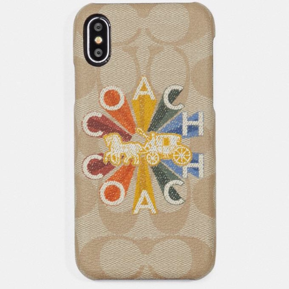 COACH Rainbow iPhone X Phone Case